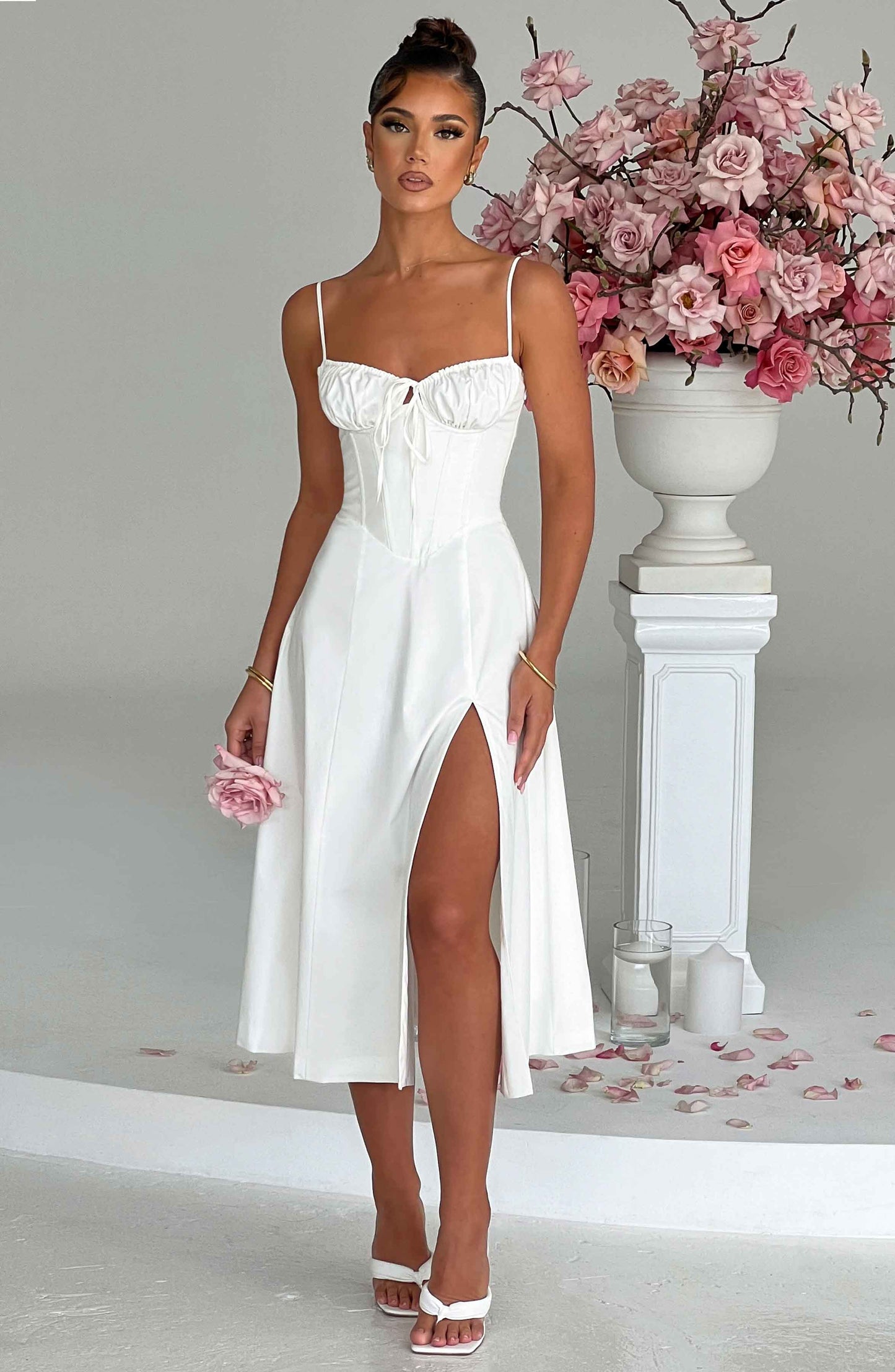 Deanna Midi Dress - Ivory - Dress - DYAVOR®