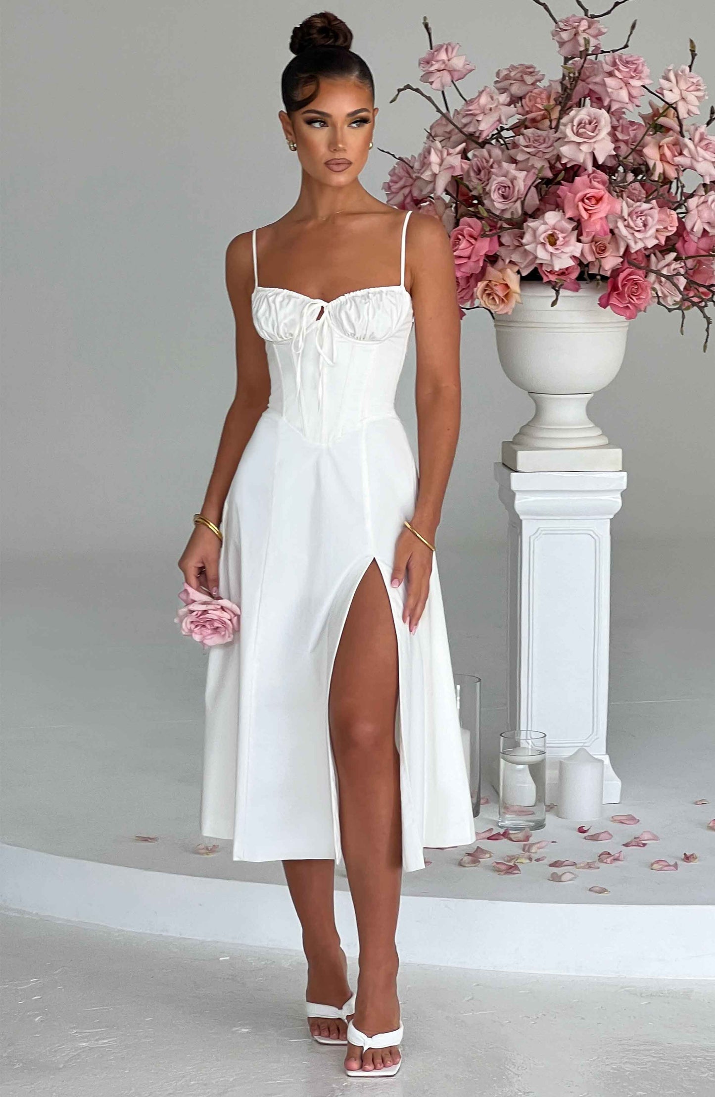 Deanna Midi Dress - Ivory - Dress - DYAVOR®