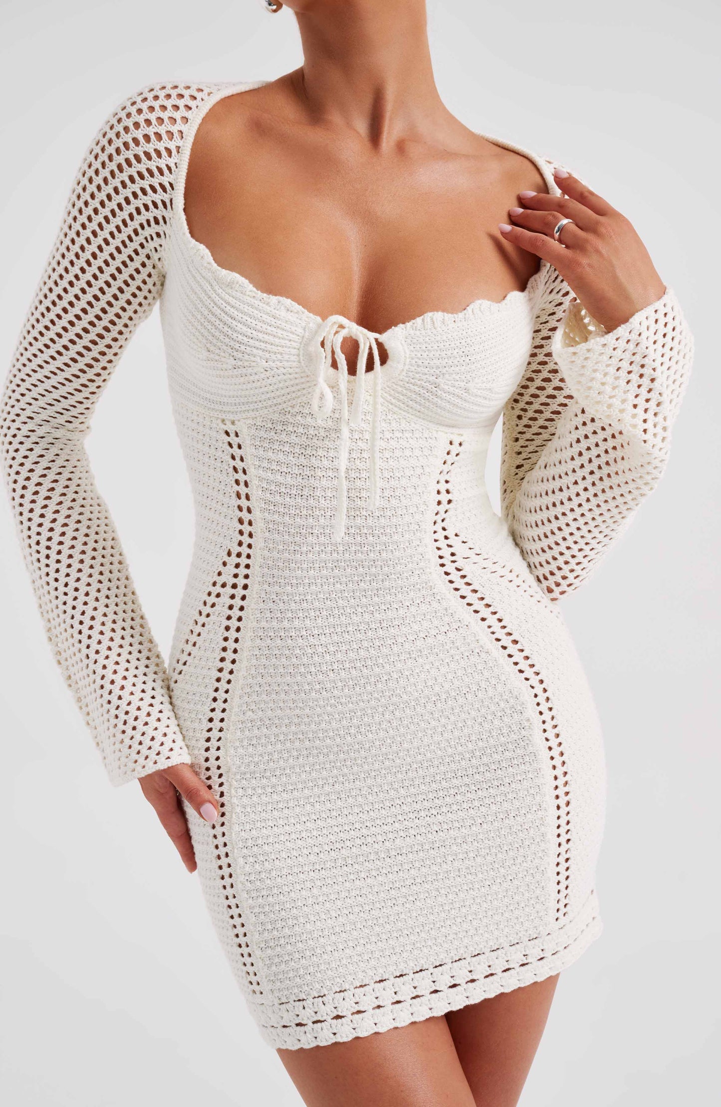 Dezi Mini Dress - White - Dress - DYAVOR®