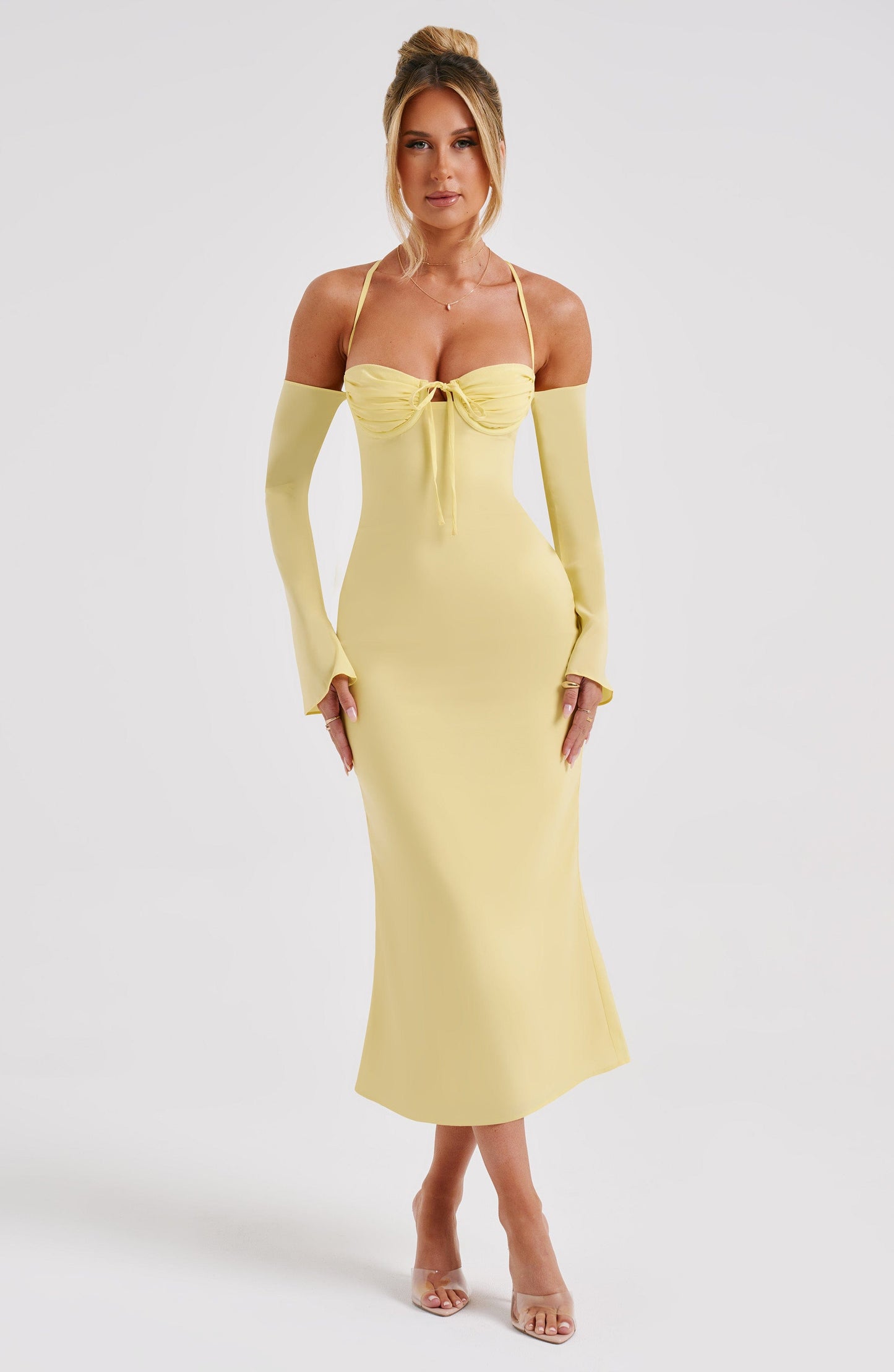 Dulce Midi Dress - Lemon - Dress - DYAVOR®