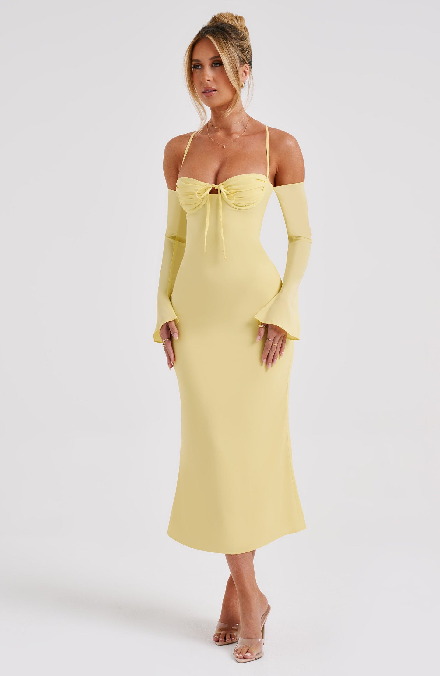 Dulce Midi Dress - Lemon - Dress - DYAVOR®