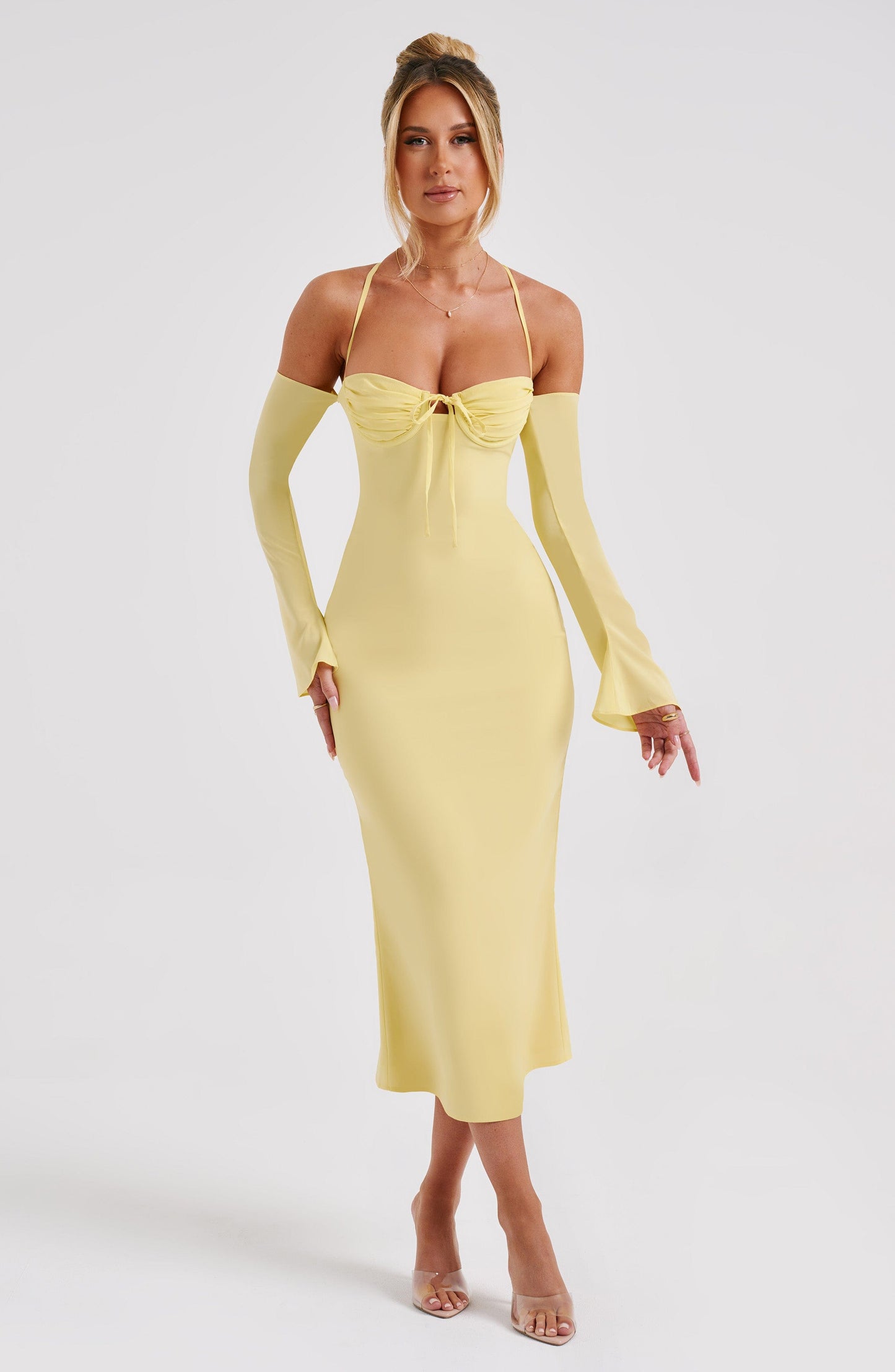 Dulce Midi Dress - Lemon - Dress - DYAVOR®