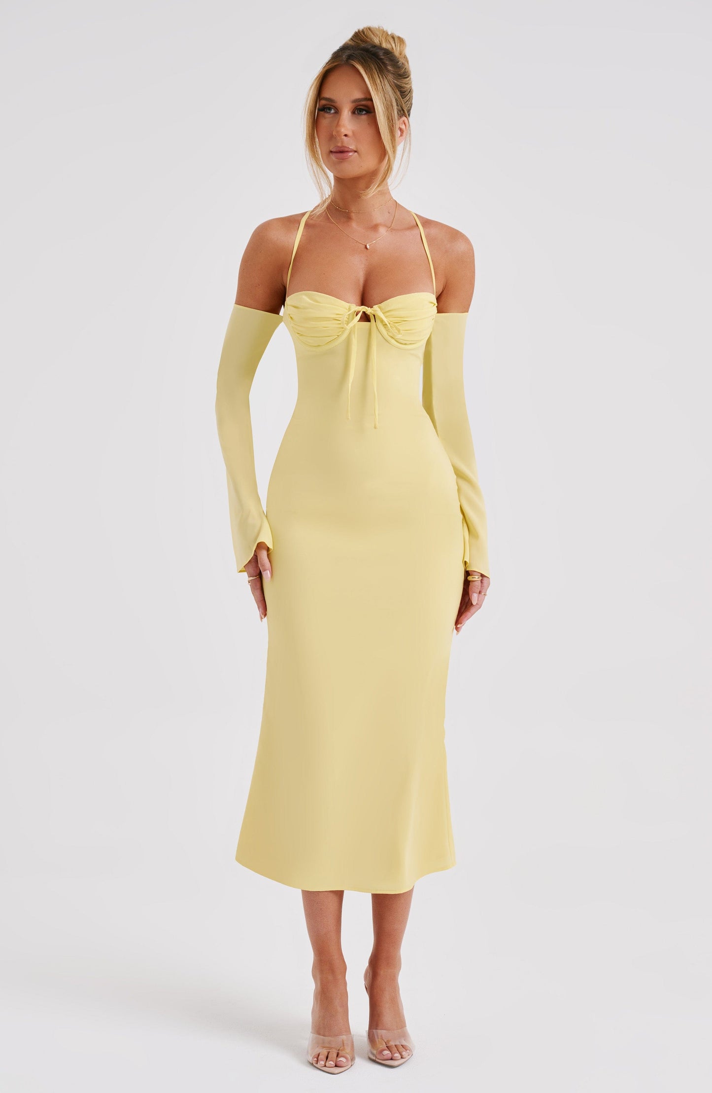 Dulce Midi Dress - Lemon - Dress - DYAVOR®