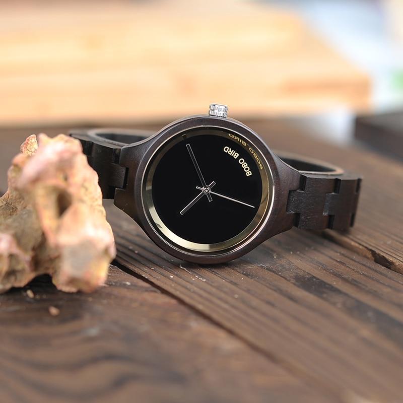 Exquisite Slant Logo Wooden Band Quartz Wristwatches for Women - Watches for Women - DYAVOR®