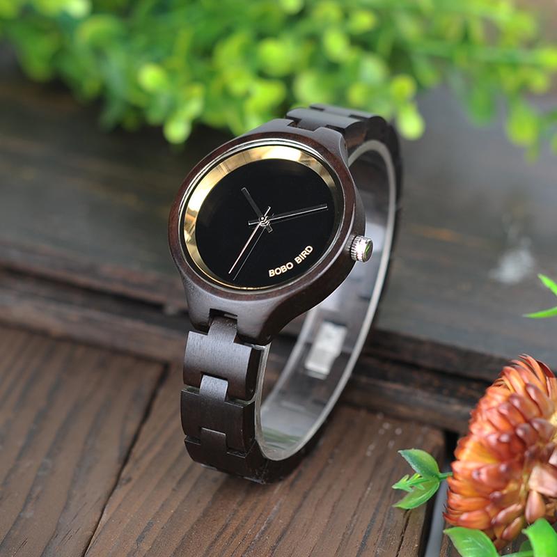 Exquisite Slant Logo Wooden Band Quartz Wristwatches for Women - Watches for Women - DYAVOR®