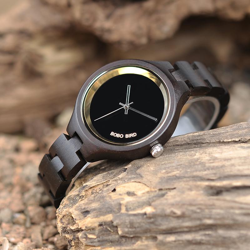 Exquisite Slant Logo Wooden Band Quartz Wristwatches for Women - Watches for Women - DYAVOR®