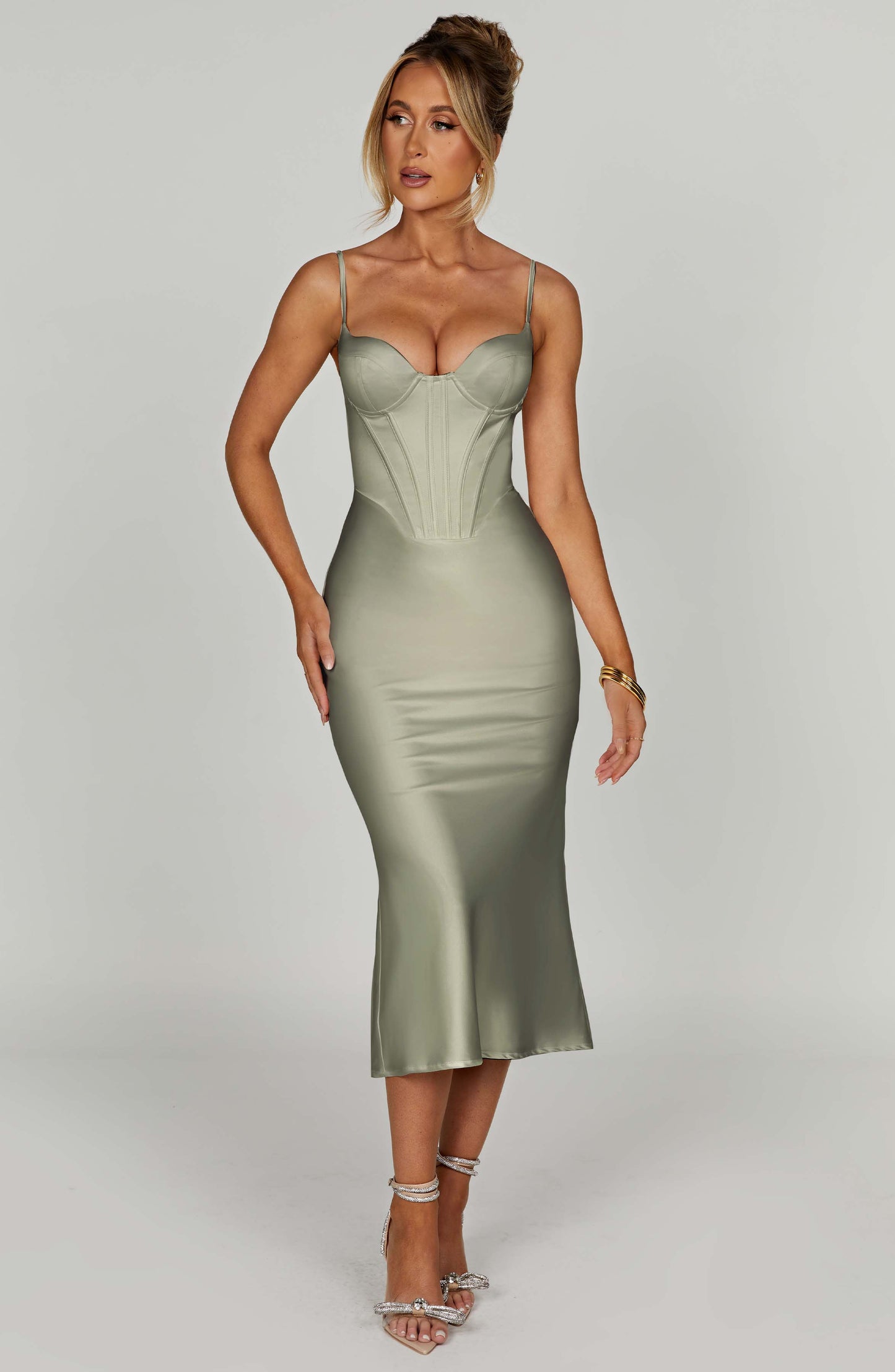 Farrah Midi Dress - Sage - Dress - DYAVOR®