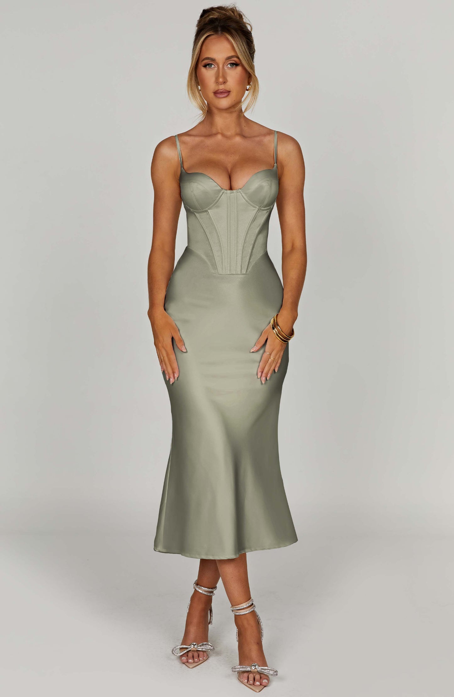 Farrah Midi Dress - Sage - Dress - DYAVOR®