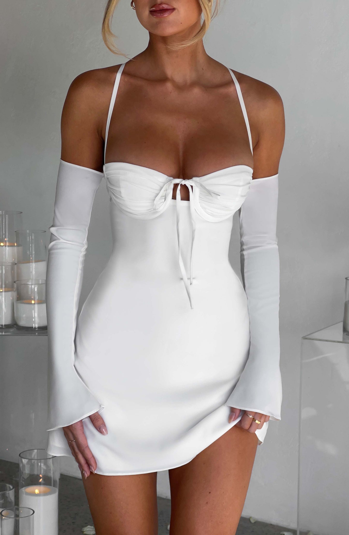 Fiona Mini Dress - Ivory - Dress - DYAVOR®