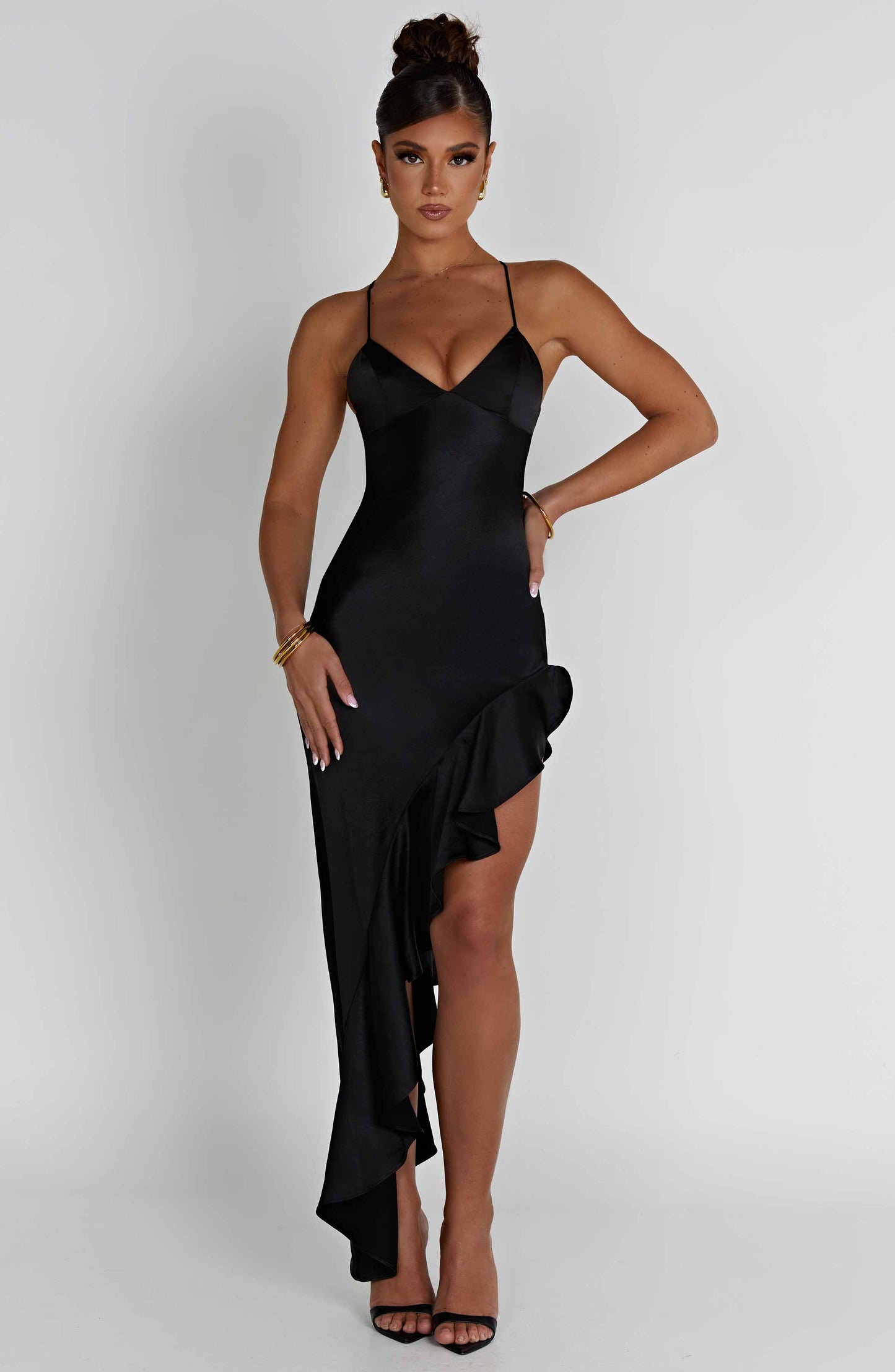 Flora Midi Dress - Black - Dress - DYAVOR®