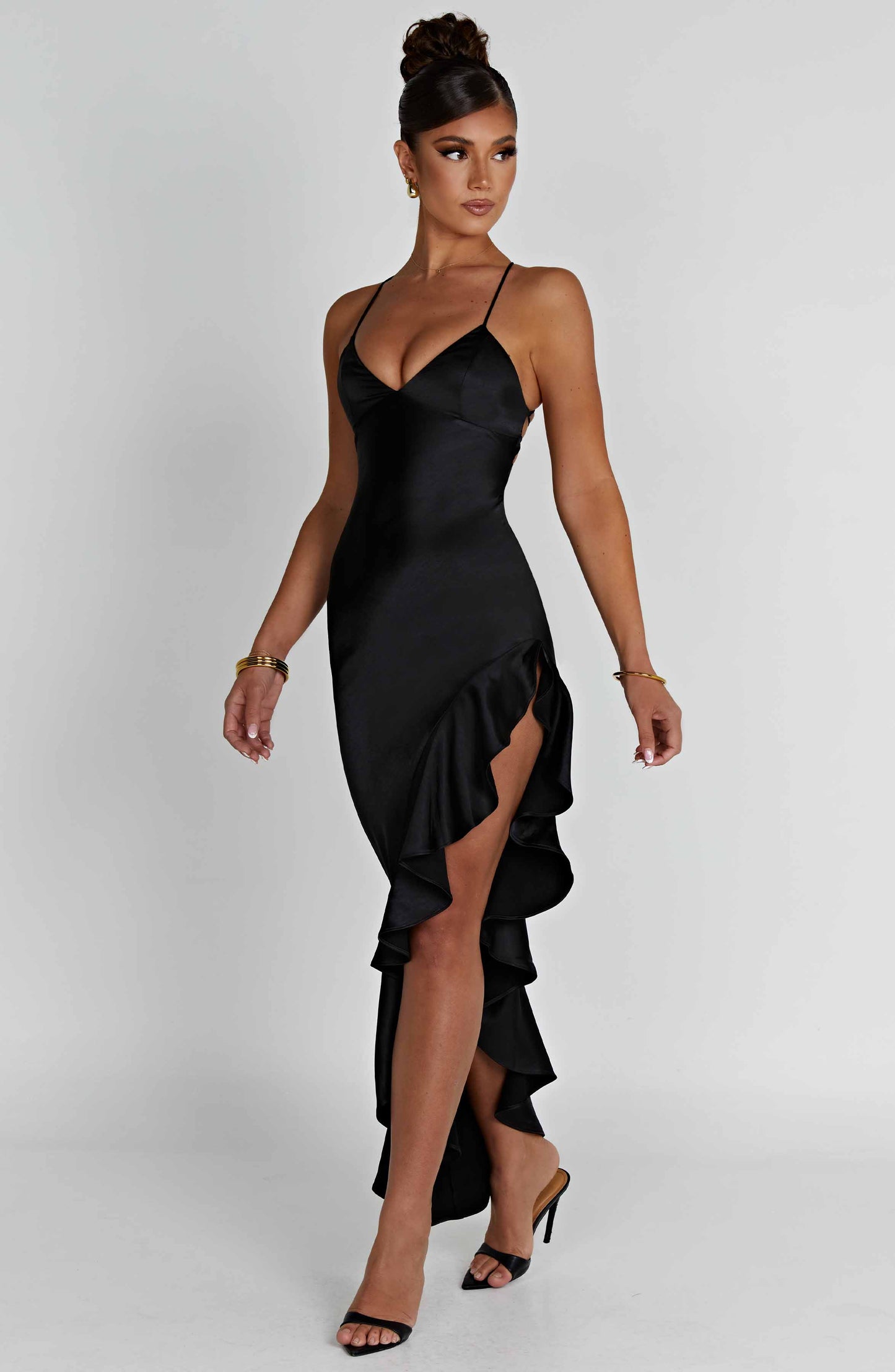 Flora Midi Dress - Black - Dress - DYAVOR®