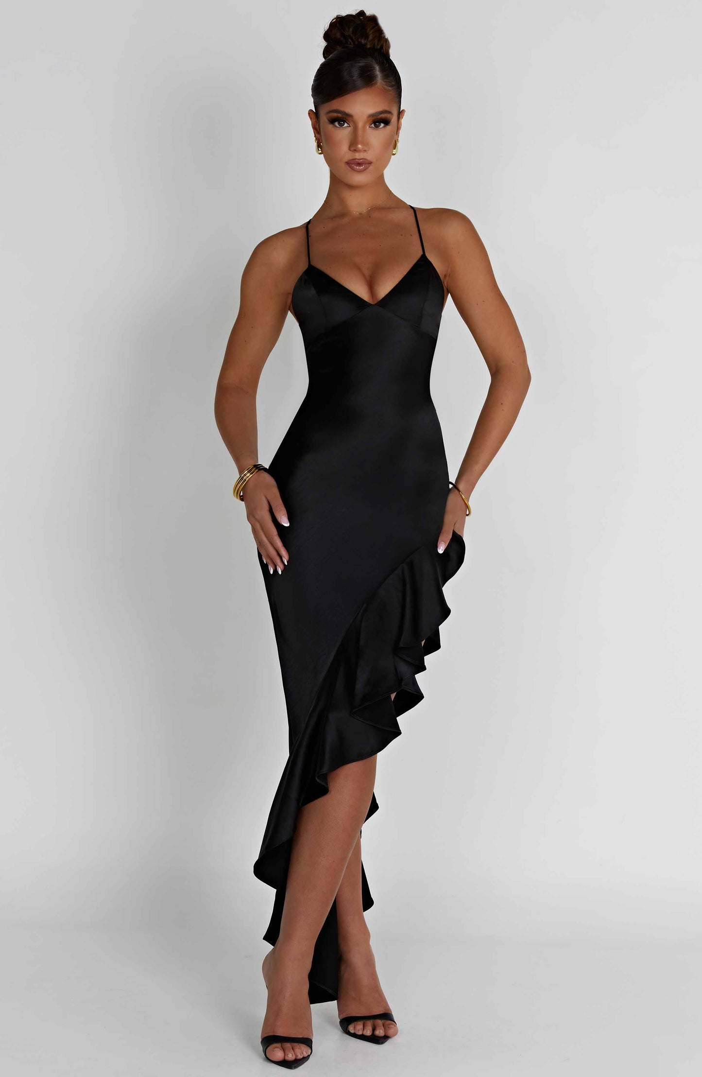 Flora Midi Dress - Black - Dress - DYAVOR®