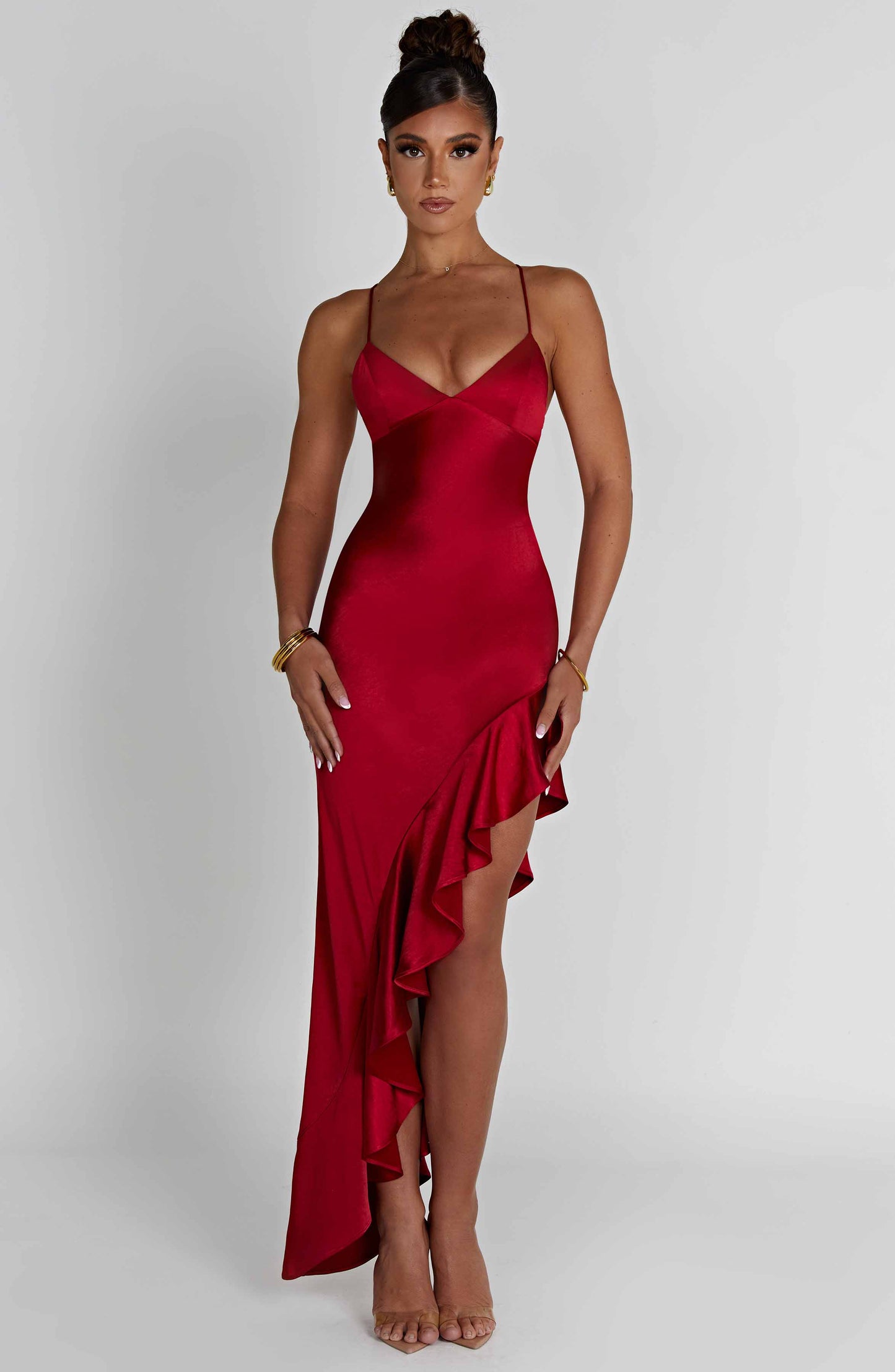 Flora Midi Dress - Red - Dress - DYAVOR®