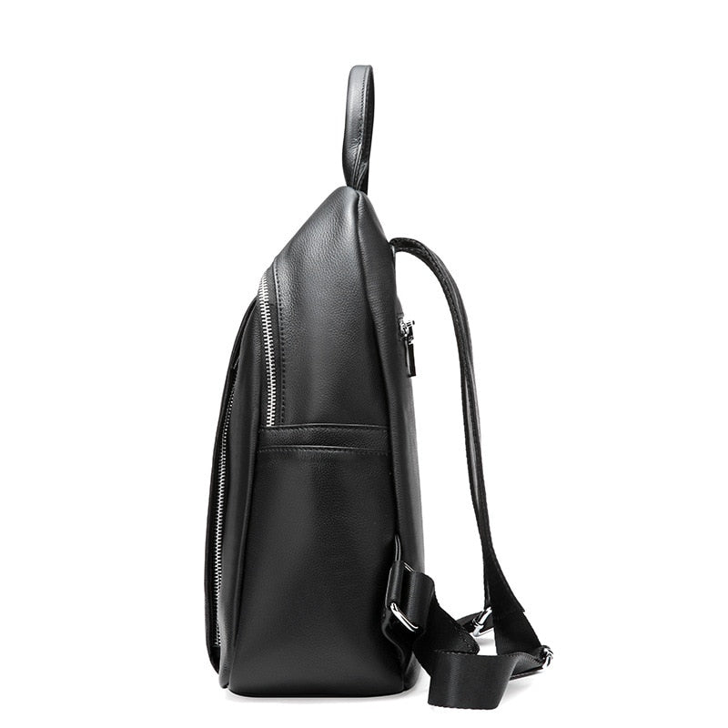 Genuine Cowhide Leather Women's All-Match Travel Shoulder Strap Backpack - Backpacks - DYAVOR®