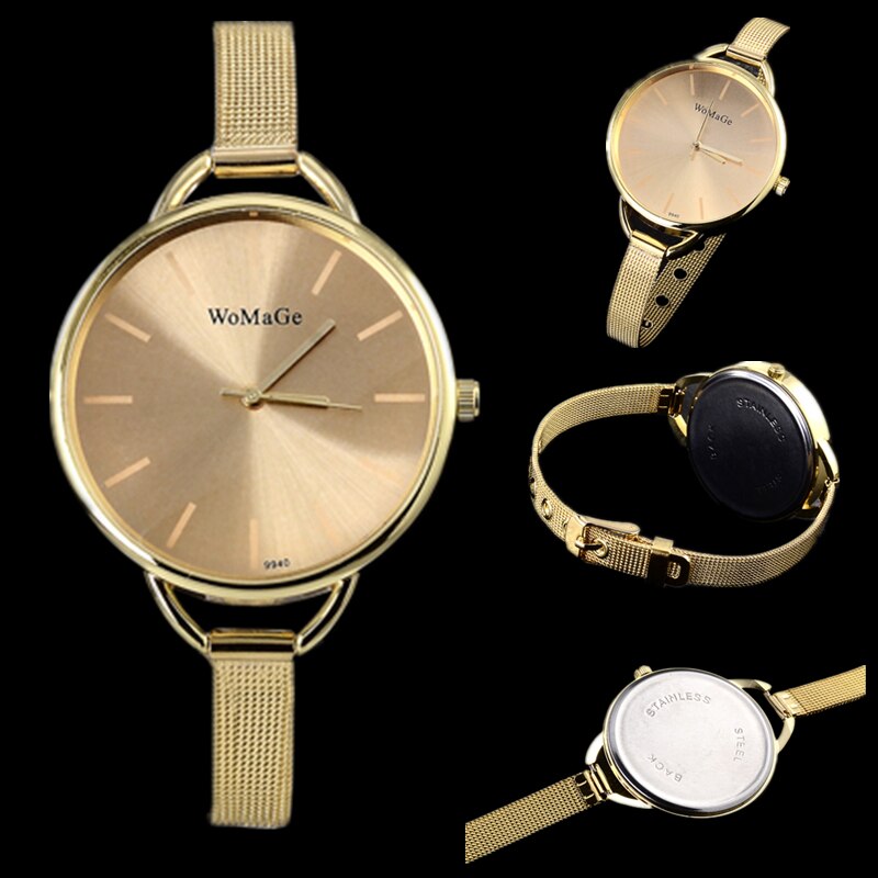 Gold Fashion Bracelet Stainless Steel Quartz Wristwatches for Women - Watches for Women - DYAVOR®