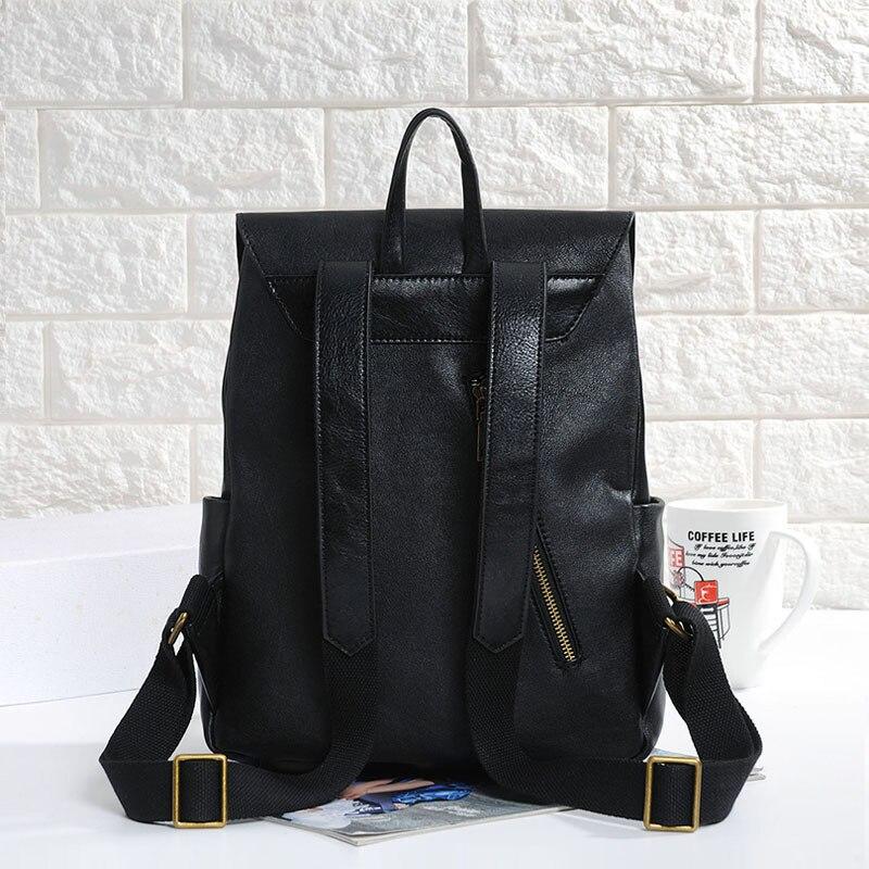 High-end Casual Female Solid Pattern Genuine Leather Travel Backpack - Backpacks - DYAVOR®
