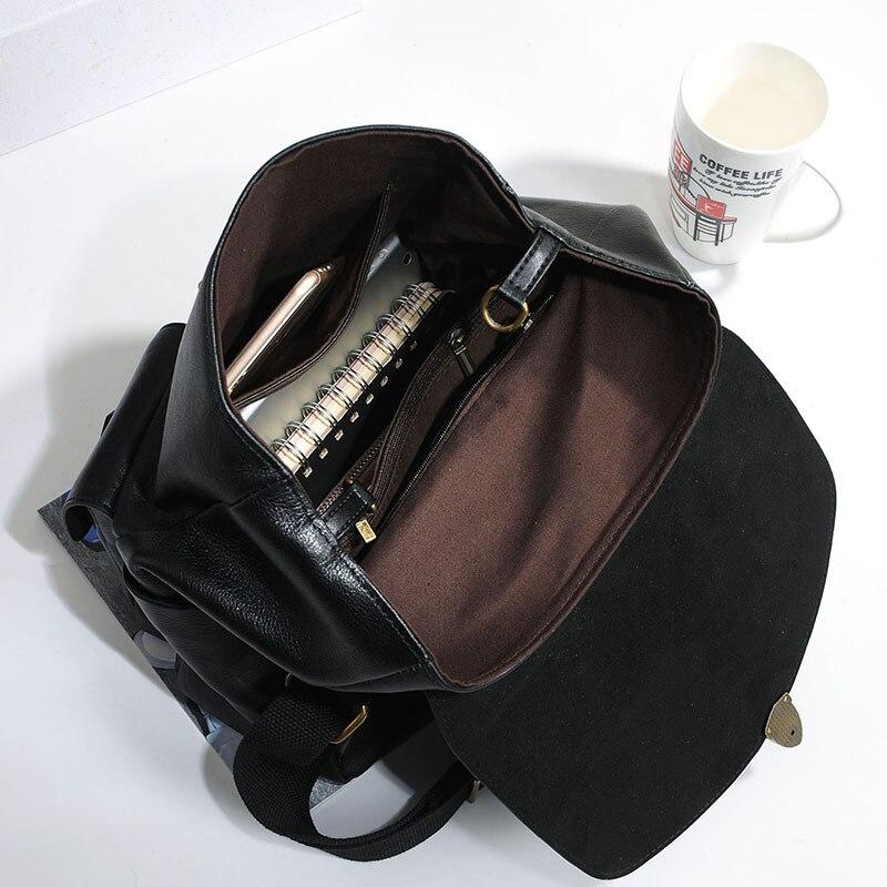 High-end Casual Female Solid Pattern Genuine Leather Travel Backpack - Backpacks - DYAVOR®