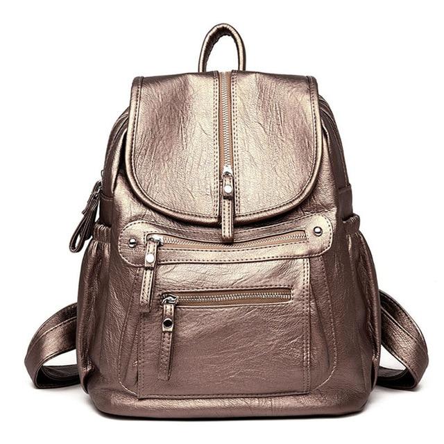 High-quality Synthetic Leather Embossed Travel Backpacks for Women - Backpacks - DYAVOR®
