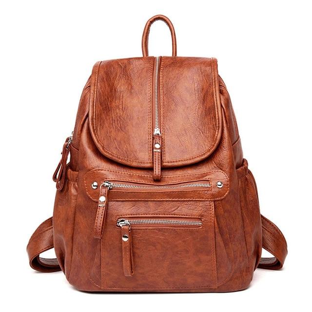 High-quality Synthetic Leather Embossed Travel Backpacks for Women - Backpacks - DYAVOR®