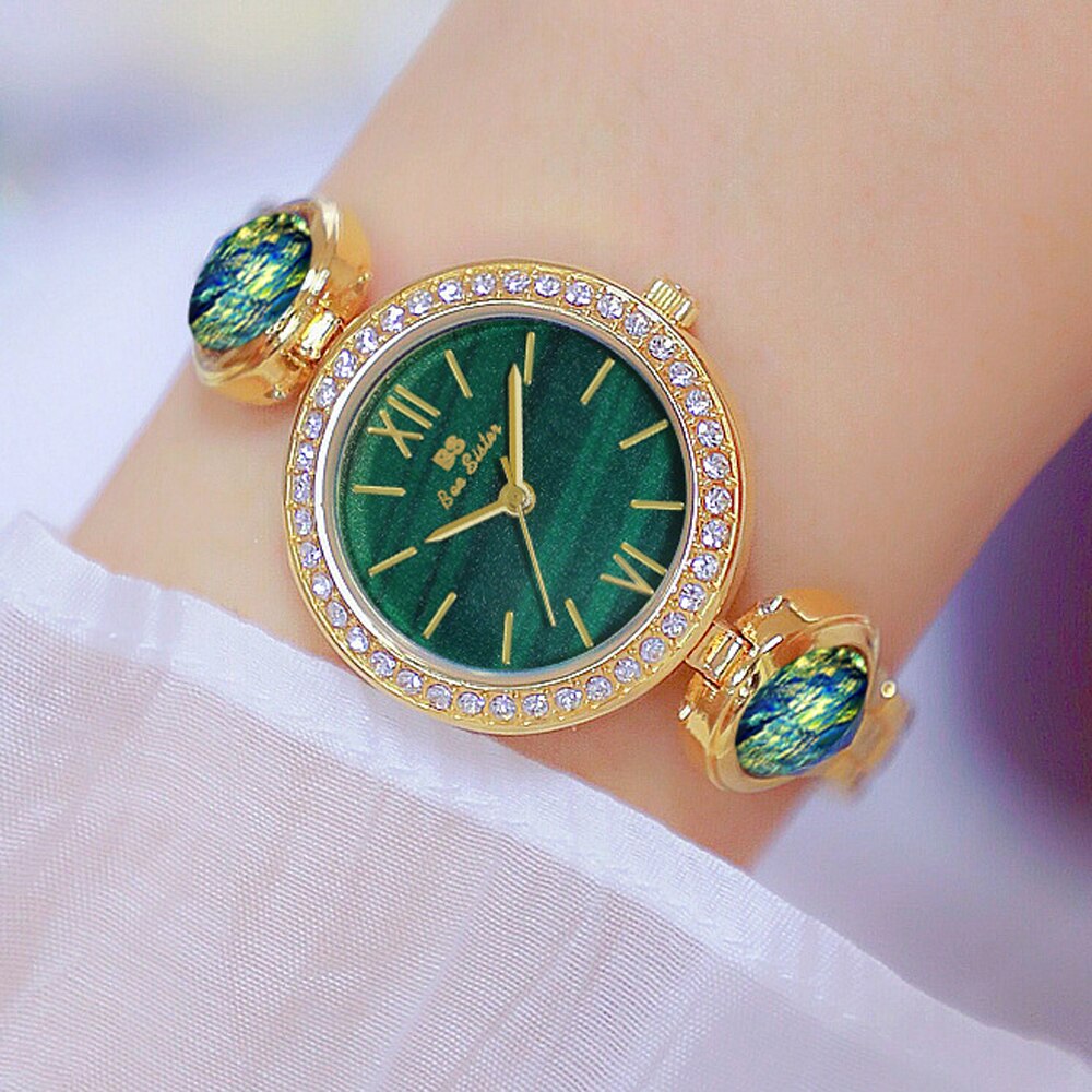 Hip Hop Elegant Women's Round Stainless Steel Quartz Bracelet Wristwatch - Watches for Women - DYAVOR®