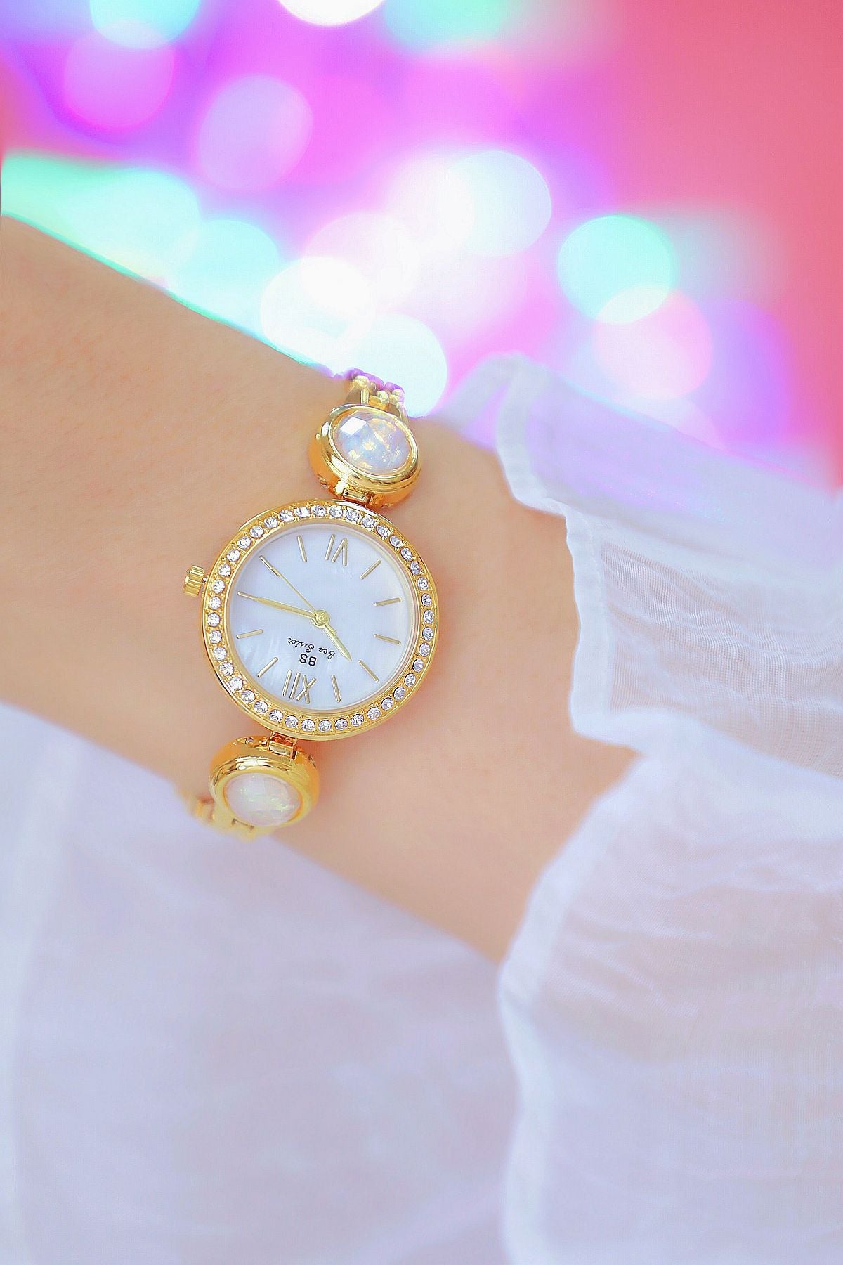Hip Hop Elegant Women's Round Stainless Steel Quartz Bracelet Wristwatch - Watches for Women - DYAVOR®