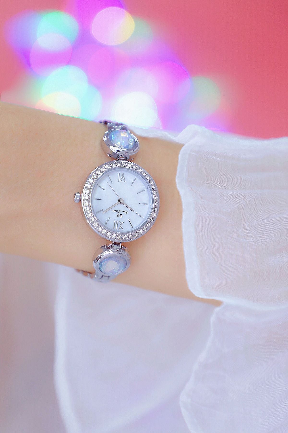 Hip Hop Elegant Women's Round Stainless Steel Quartz Bracelet Wristwatch - Watches for Women - DYAVOR®