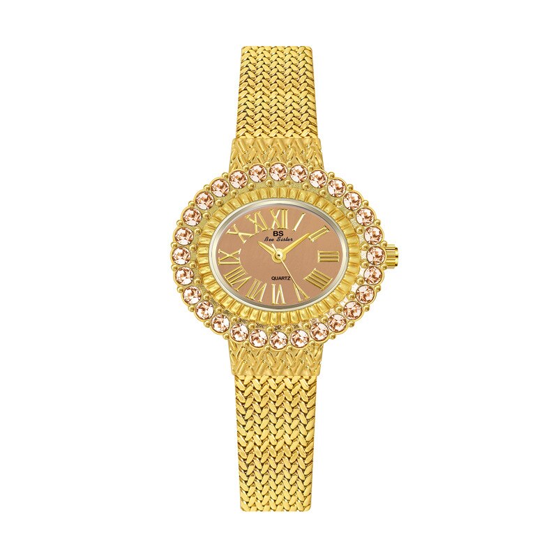 Hip Hop Fashion Women's Golden Stainless Steel Quartz Small Wristwatch - Watches for Women - DYAVOR®