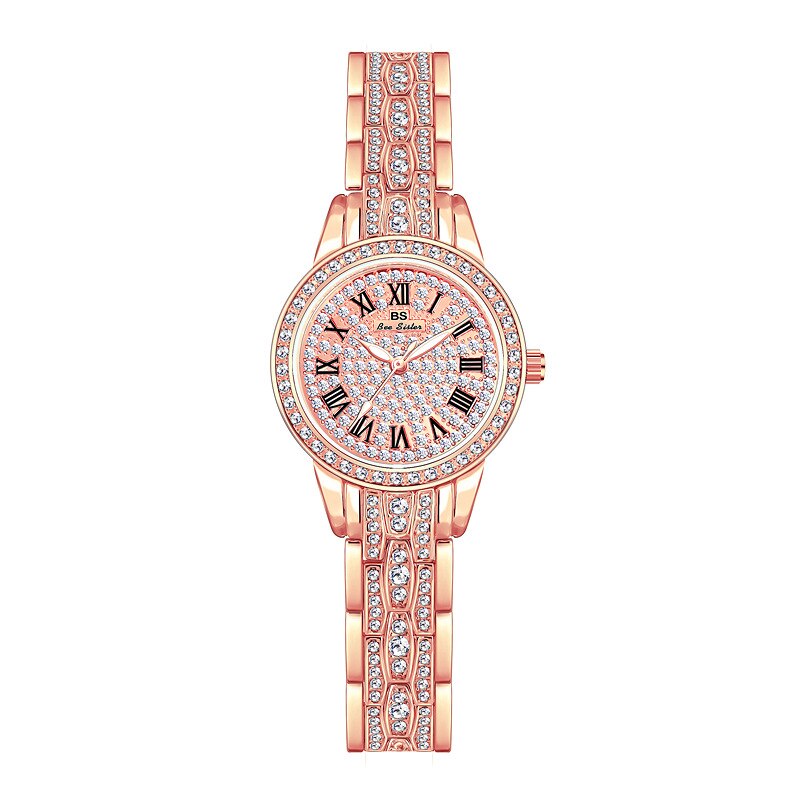 Hip Hop Luxury Women's Small Diamond Decor Silver Bracelet Wristwatch - Watches for Women - DYAVOR®