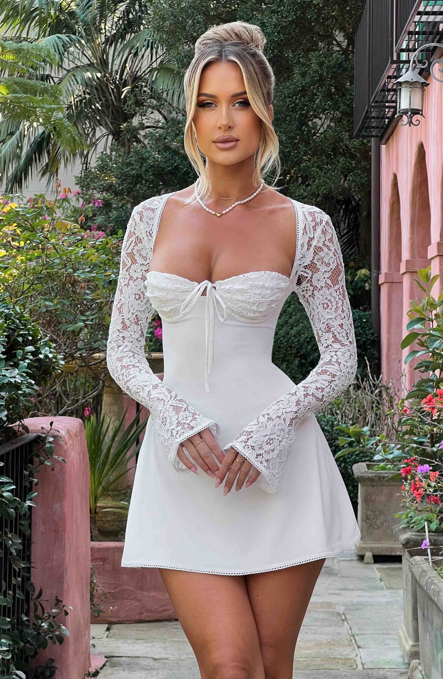 Jacinta Mini Dress - Ivory - Dress - DYAVOR®