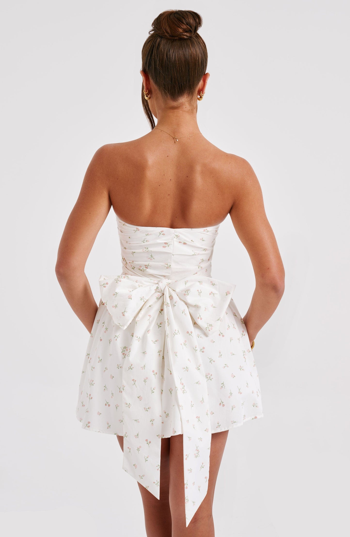 Katrina Mini Dress - Blush Floral Print - Dress - DYAVOR®