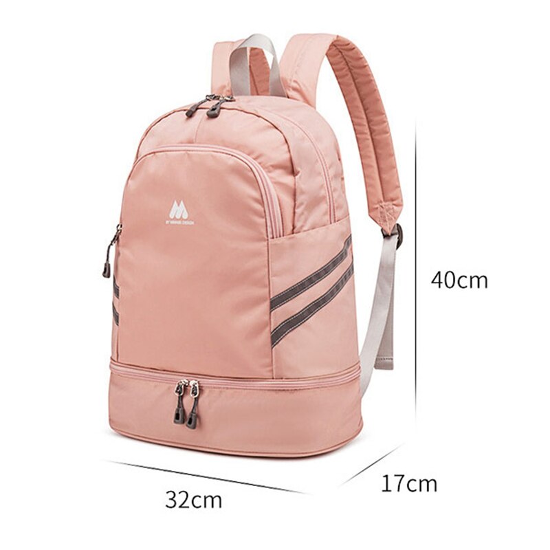 Large Beach Bag Combo Dry Wet Waterproof Backpack Women Swimming Gym Bag with Shoe Pouch Large - Backpacks - DYAVOR®