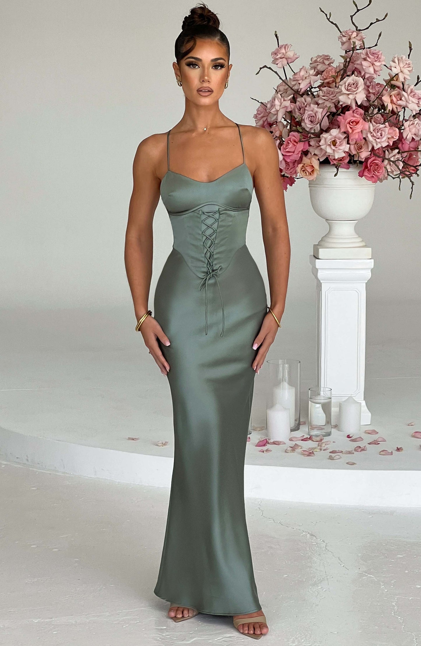 Lillia Maxi Dress - Sage - Dress - DYAVOR®