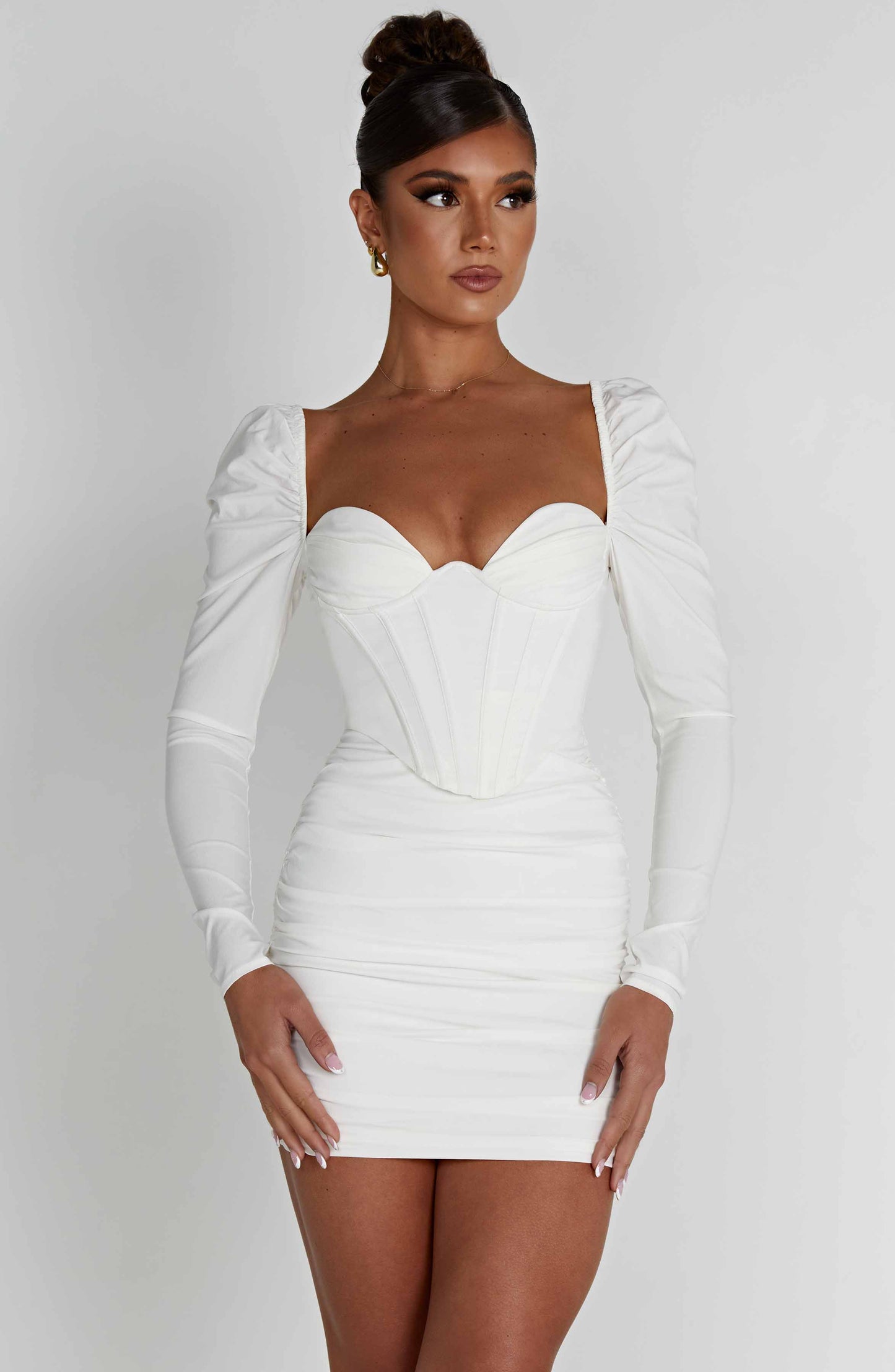 Louise Mini Dress - White - Dress - DYAVOR®