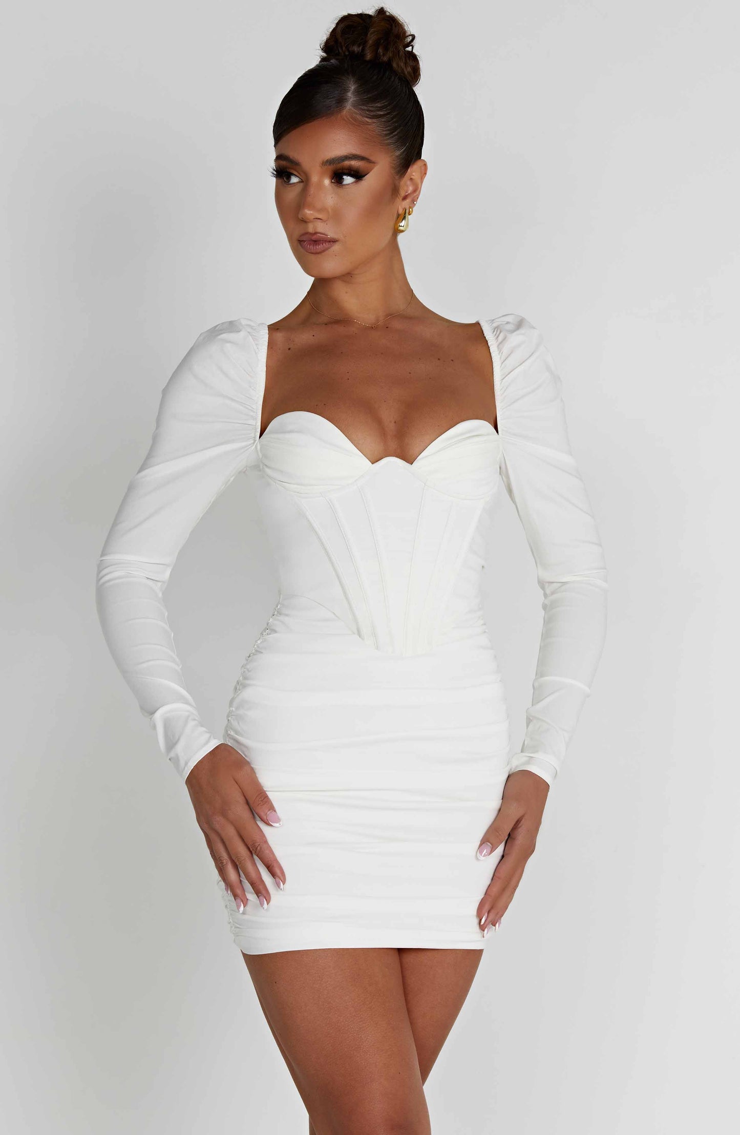 Louise Mini Dress - White - Dress - DYAVOR®