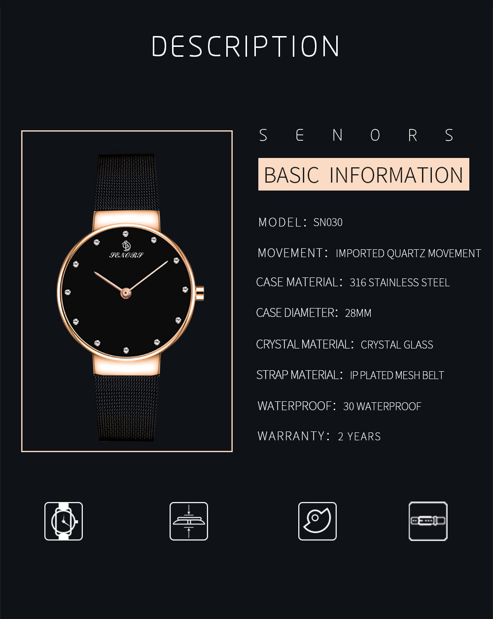 Luxury Casual Ultra-Thin Leisure Milan Strap Minimalism Ladies Watch - Watches for Women - DYAVOR®