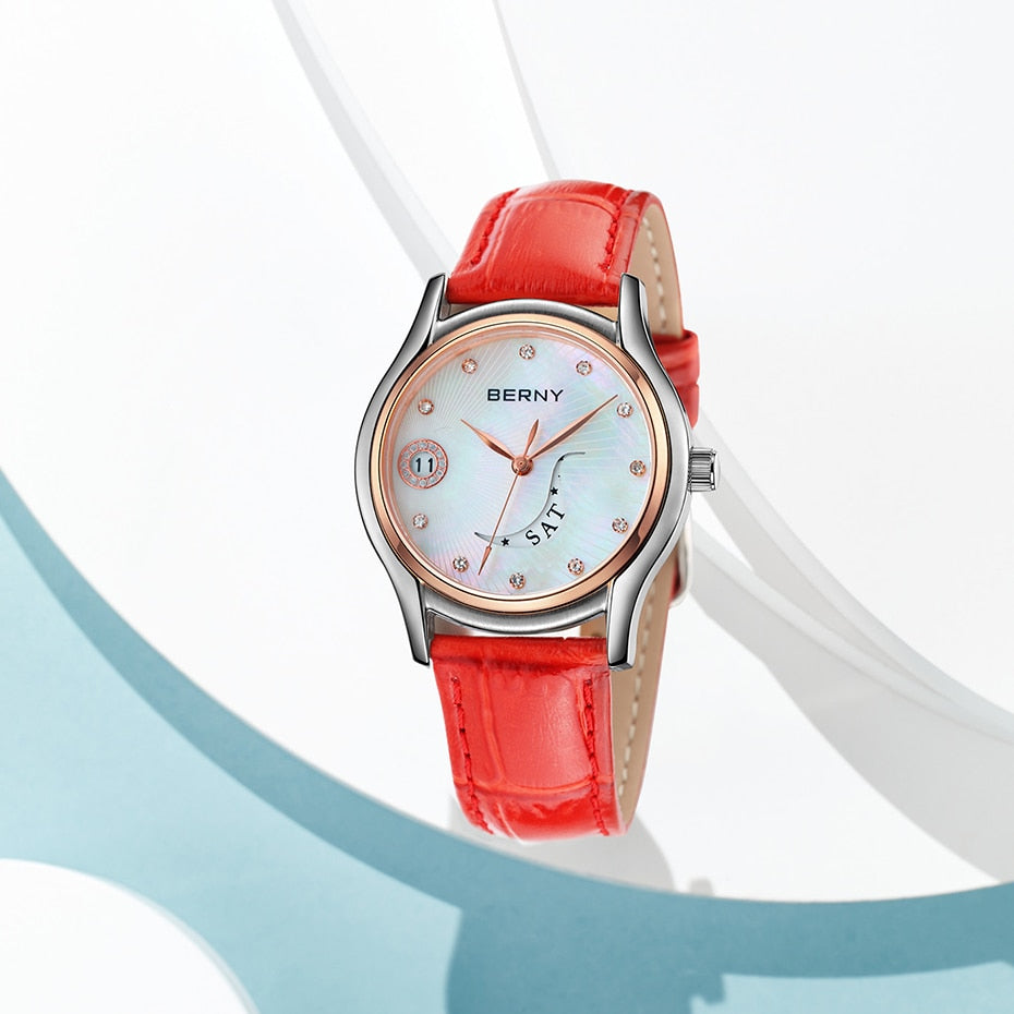 Women's Luxury Business Casual Waterproof Leather Band Wristwatch - Watches for Women - DYAVOR®