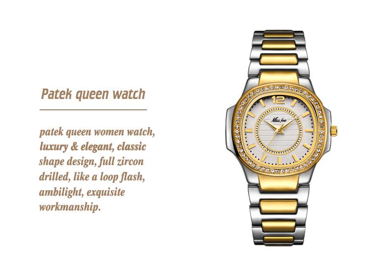 Luxury Fashion Designer Diamond Gold Quartz Geneva Ladies Watches - Watches for Women - DYAVOR®
