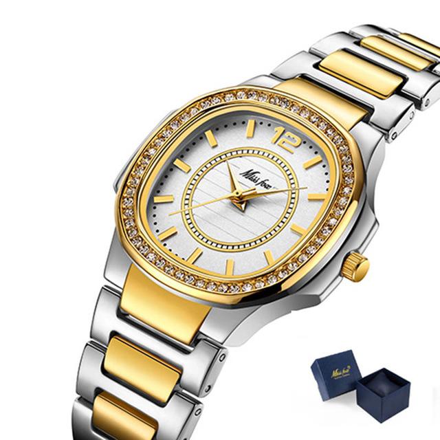 Luxury Fashion Designer Diamond Gold Quartz Geneva Ladies Watches - Watches for Women - DYAVOR®