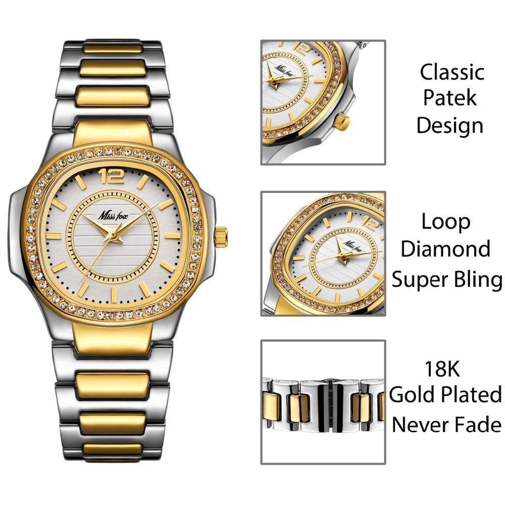 Luxury Fashion Designer Diamond Gold Quartz Geneva Ladies Watches - Watches for Women - DYAVOR®