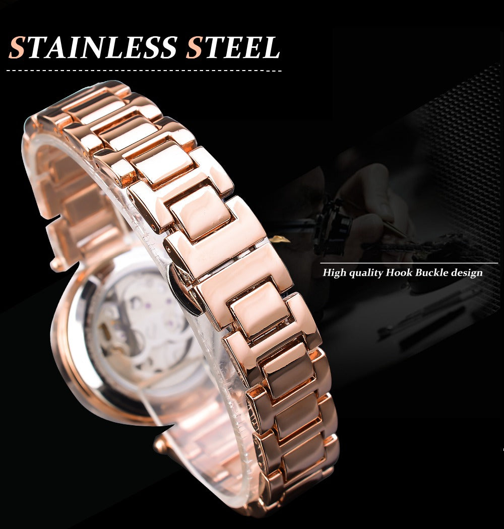Luxury Fashion Diamond Automatic Mechanical Hip Hop Watch for Women - Watches for Women - DYAVOR®