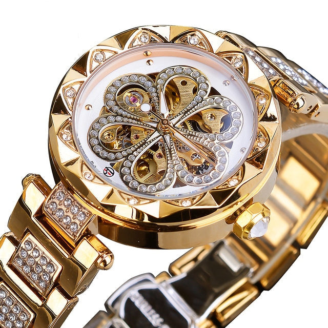 Luxury Fashion Diamond Automatic Mechanical Hip Hop Watch for Women - Watches for Women - DYAVOR®