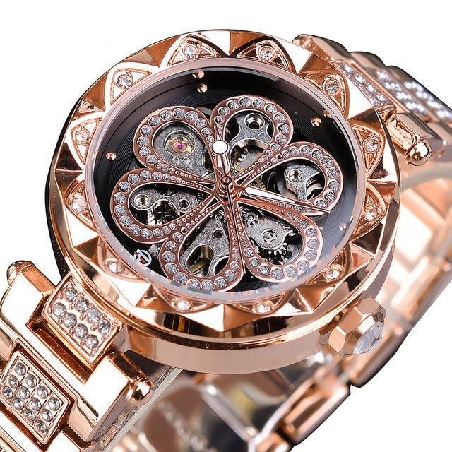 Luxury Fashion Diamond Automatic Mechanical Hip Hop Watch for Women - Watches for Women - DYAVOR®