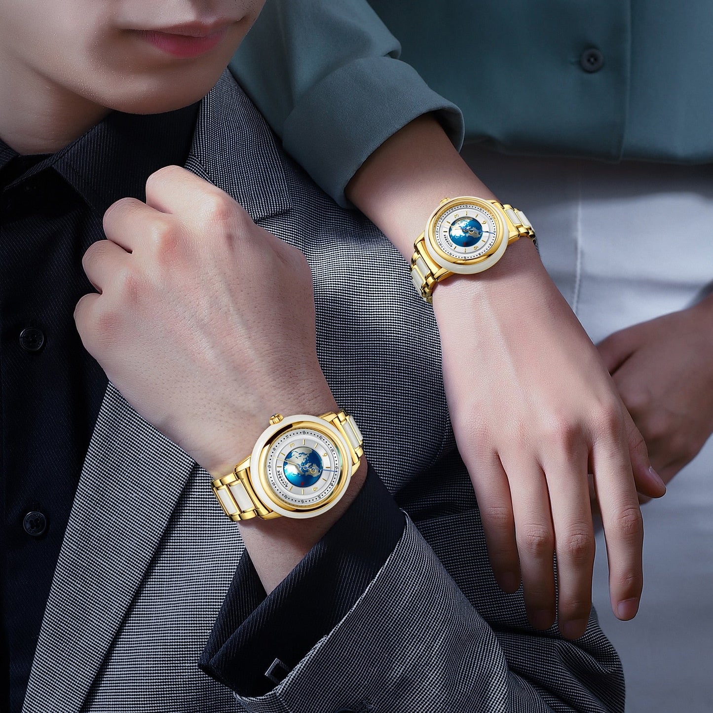 Unisex Hetian Jade Stainless Steel Automatic Mechanical Waterproof Watch - Unisex Style Watches - DYAVOR®