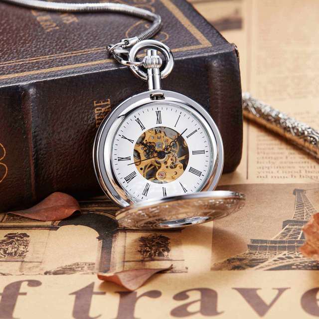 Luxury Vintage Copper Gold Square Hand Wind Mechanical Pocket FOB Watch - Unisex Style Watches - DYAVOR®