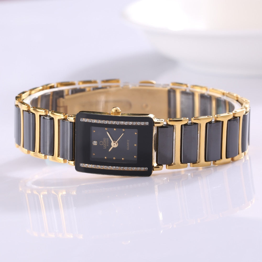 Women's Gold Bracelet Clasp Japan Quartz Stainless Steel Wristwatch - Watches for Women - DYAVOR®