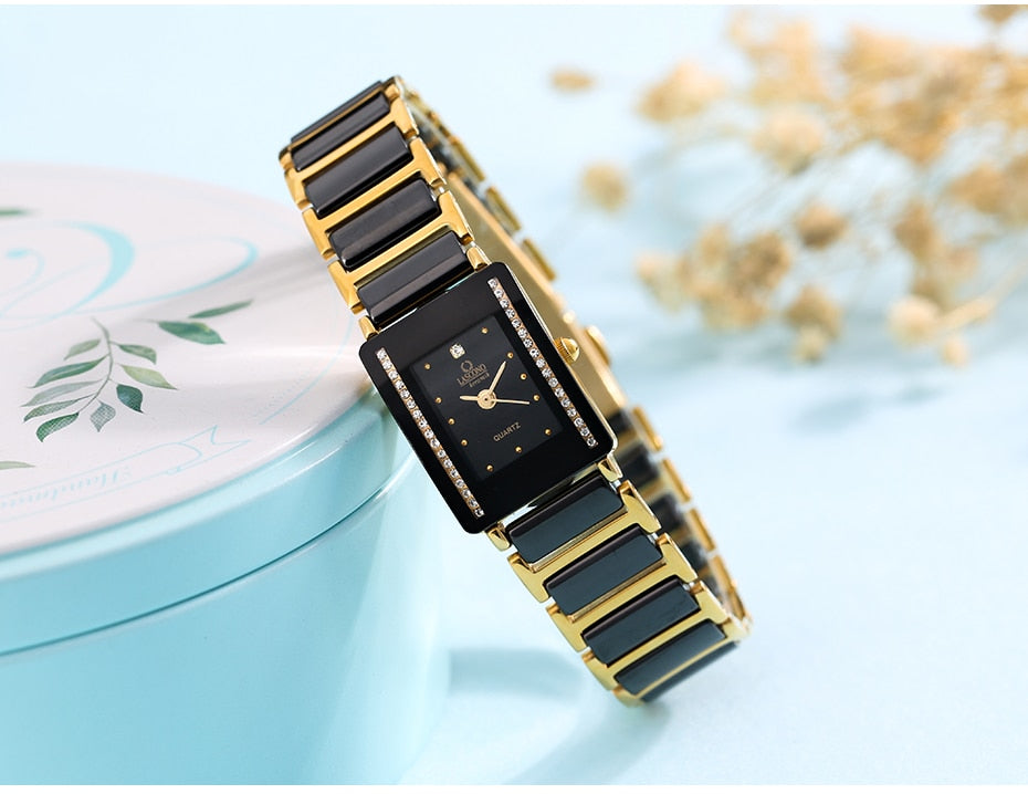 Women's Gold Bracelet Clasp Japan Quartz Stainless Steel Wristwatch - Watches for Women - DYAVOR®