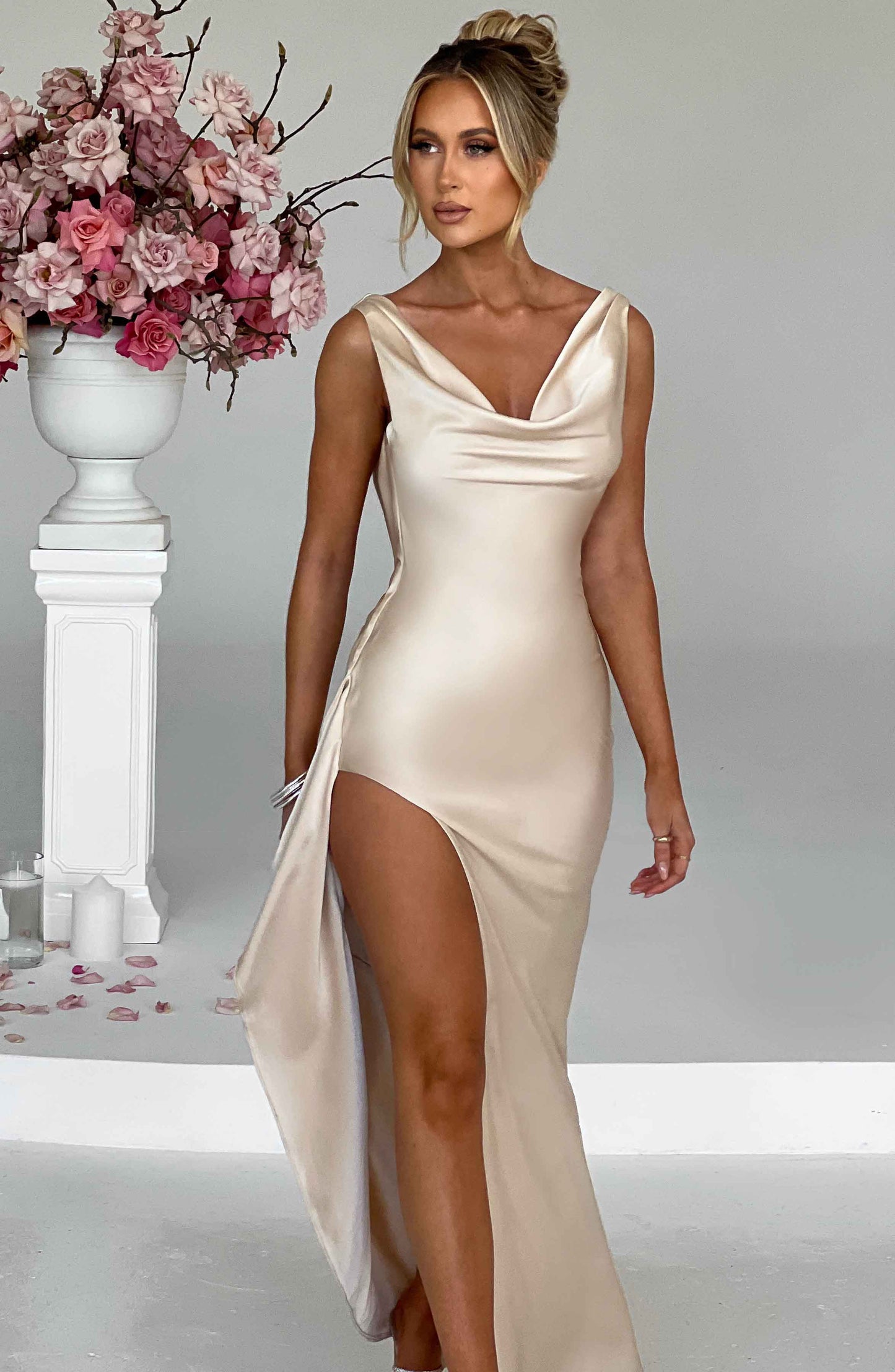 Marilyn Maxi Dress - Champagne - Dress - DYAVOR®