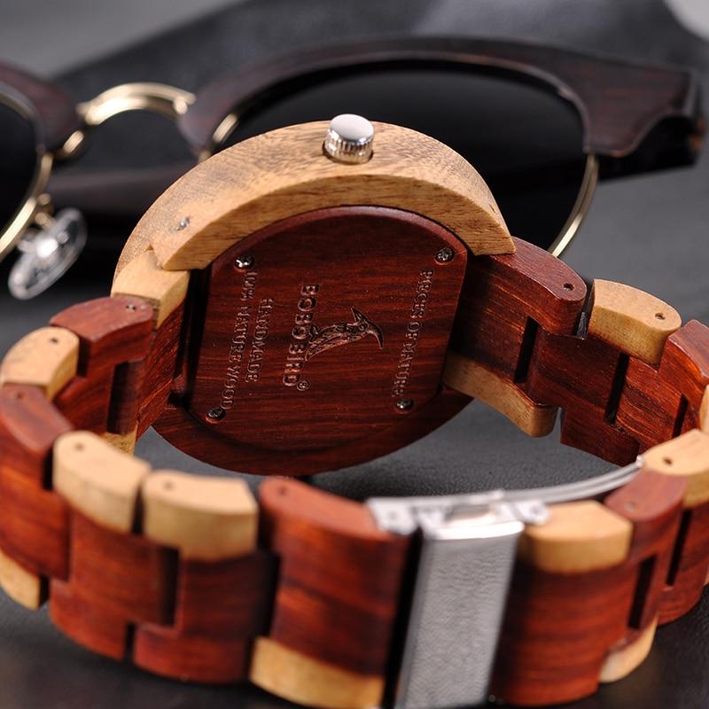 Men and Women 2 Time Zone Design Round Case Wooden Quartz Watches Gift - Unisex Style Watches - DYAVOR®