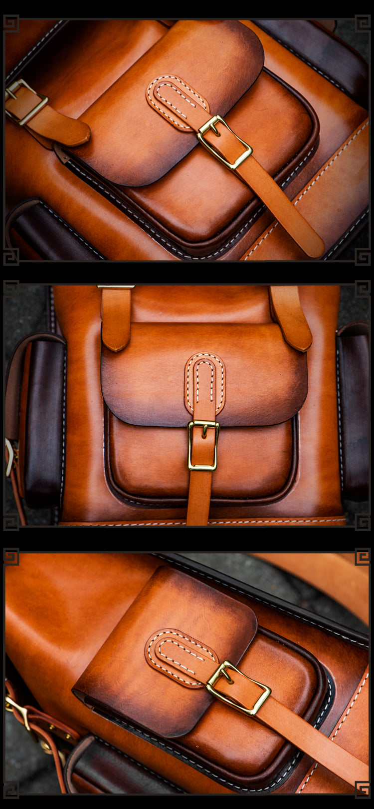 Men and Women Handmade Elaborate Works Cow Leather Backpacks - Backpacks - DYAVOR®