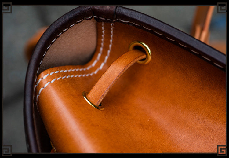 Men and Women Handmade Elaborate Works Cow Leather Backpacks - Backpacks - DYAVOR®